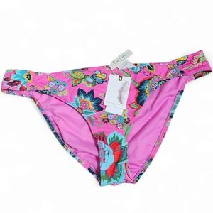 Nwt, Jessica Simpson |Womens Pink, Floral Hipster Bikini Bottom